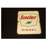 Metal Porcelain Sinclair Diesel pump plate sign