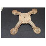 Cast iron base possibly for chair, table or gum