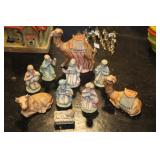10 pc ceramic nativity set