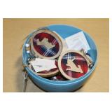 Egg container with Ganz and other ornaments