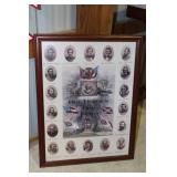 Civil War print titled Our Heroes and Our Flags