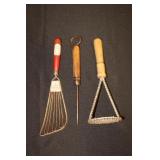 Old kitchen utensils - Santa decorated batter