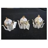 3 Ganz glass jelly fish ornaments