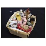 Basket of Ganz ornaments