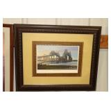 Framed print titled Crossing Cooper River by