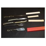 Carvel Hall carving set, meat knife and cheese