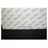 Princess House handblown crystal bowl and a pair