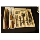 Stainless steel flatware and kitchen knives