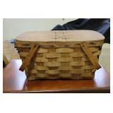 Split oak picnic basket