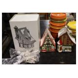 3 Dept 56 North Pole Series Houses Elfin Snow