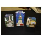 3 Dept 56 ornaments The Pied Bull Inn 1993,