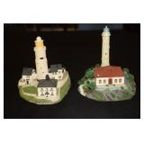 2 Danbury Mint Lighthouses - Start Point and
