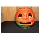 Antique paper mache Halloween Jack O Lantern