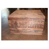 Enterprise Coffee Co Baltimore Md wooden shipping