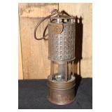 Permissible miners safety lamp with 19G tag and