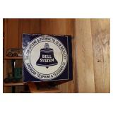 Bell System porcelain flange sign - The