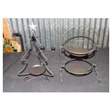 Longaberger wrought iron Christmas tree candle