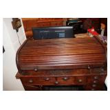 Antique oak watch or clockmakers desk 43 X 26 X