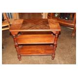 Mahogany 3 tier console table 24 X 12 X 23