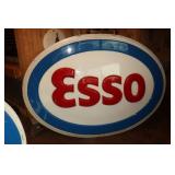 Large Esso Petrolina advertising sign with metal