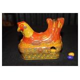 Baldwin Manufacturing Co Little Red Hen tin litho