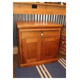 Wooden writing desk/storage cabinet 31 X 21.75 X