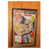 Framed local advertising poster - Nevius &