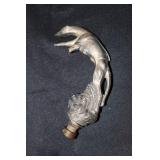 Box containing Stover Racine greyhound hood or