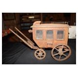 Primitive wooden stage coach/carriage