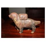 Cast iron St Bernard or Newfoundland Rescue Dog