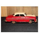 Tin litho battery operated toy car made in Japan