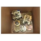 Box of clock movements - E Ingraham Co., Boston