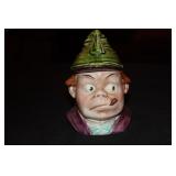 Majolica Toby tobacco humidor 8655 on bottom