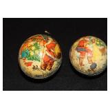 2 K. S. Adler Santa Claus Christmas ornaments