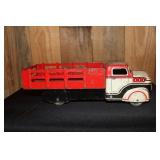 Marx pressed steel/tin litho stake body truck