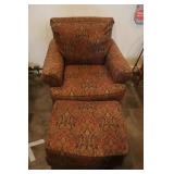 Ashley Furniture paisley pattern oversized chair
