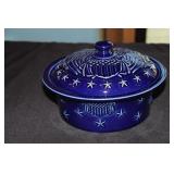 Longaberger Pottery American Eagle casserole dish