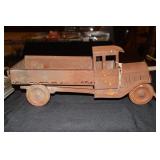 Antique pressed steel truck and a Nylint Toys