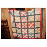 Handmade quilt (some tearing, couple holes and