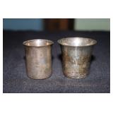 Stieff Sterling silver cup/shot glass marked L