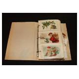 Collection of old Christmas postcards - dated