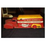 Marx pressed steel Hi Way Express toy truck