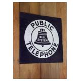 Porcelain Bell System Public Telephone double