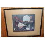 Charles Wysocki print Train Station Baggage Room