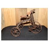 Wrought iron miniature tricycle (possibly for