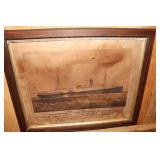 Old Dominion Steamship Co print (has damage, no