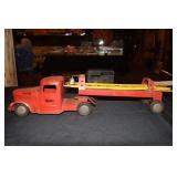 Structo Toys pressed steel  ladder fire truck
