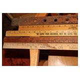 Lot of yardsticks - J E Shockley & Co Salisbury