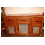 Homemade pine storage/kitchen cabinet 59 X 24 X