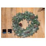 Holiday Christmas wreath 23 inch diameter